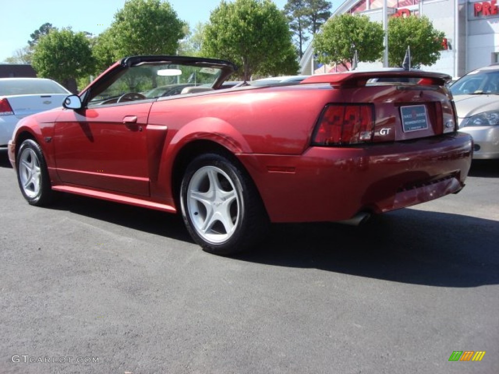 2003 Mustang GT Convertible - Redfire Metallic / Medium Parchment photo #6