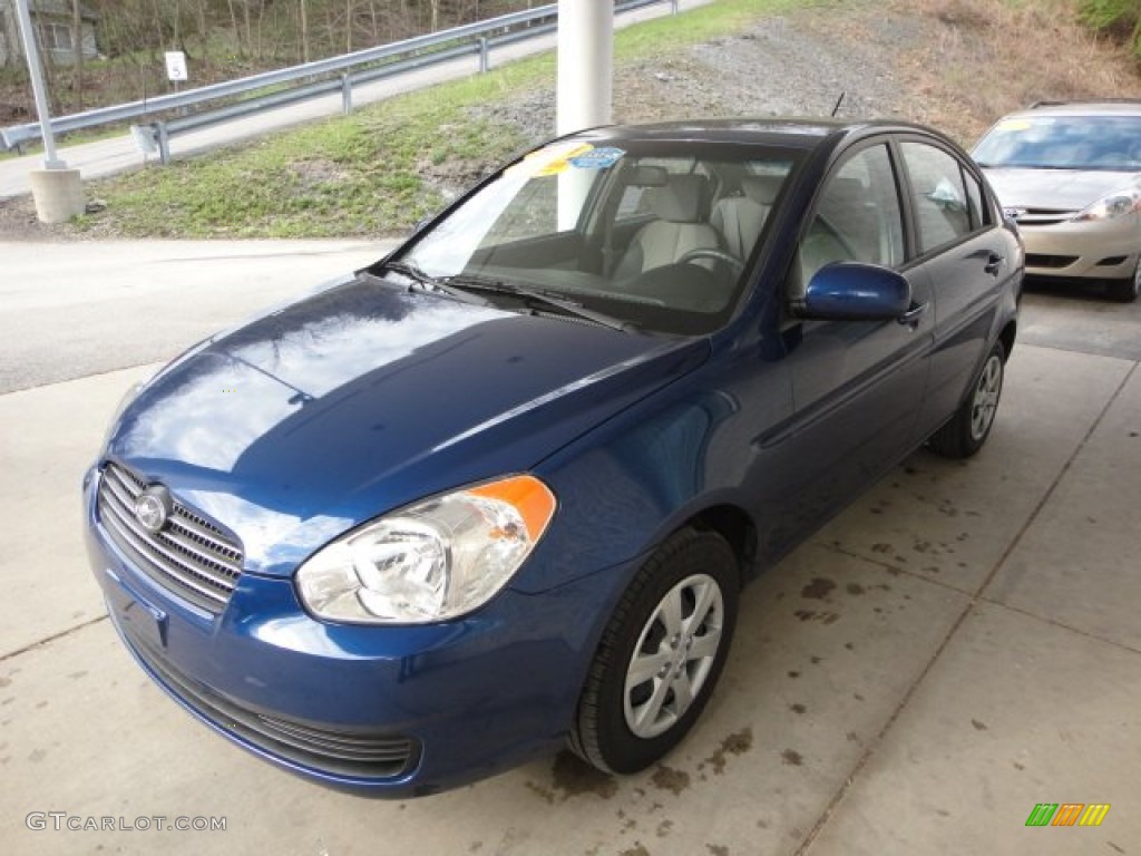 2011 Accent GLS 4 Door - Dark Sapphire Blue / Gray photo #5