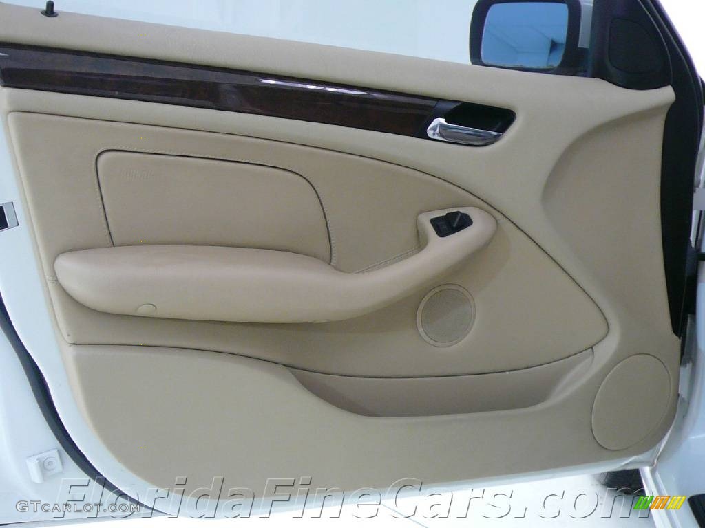 2003 3 Series 325i Sedan - Alpine White / Sand photo #11