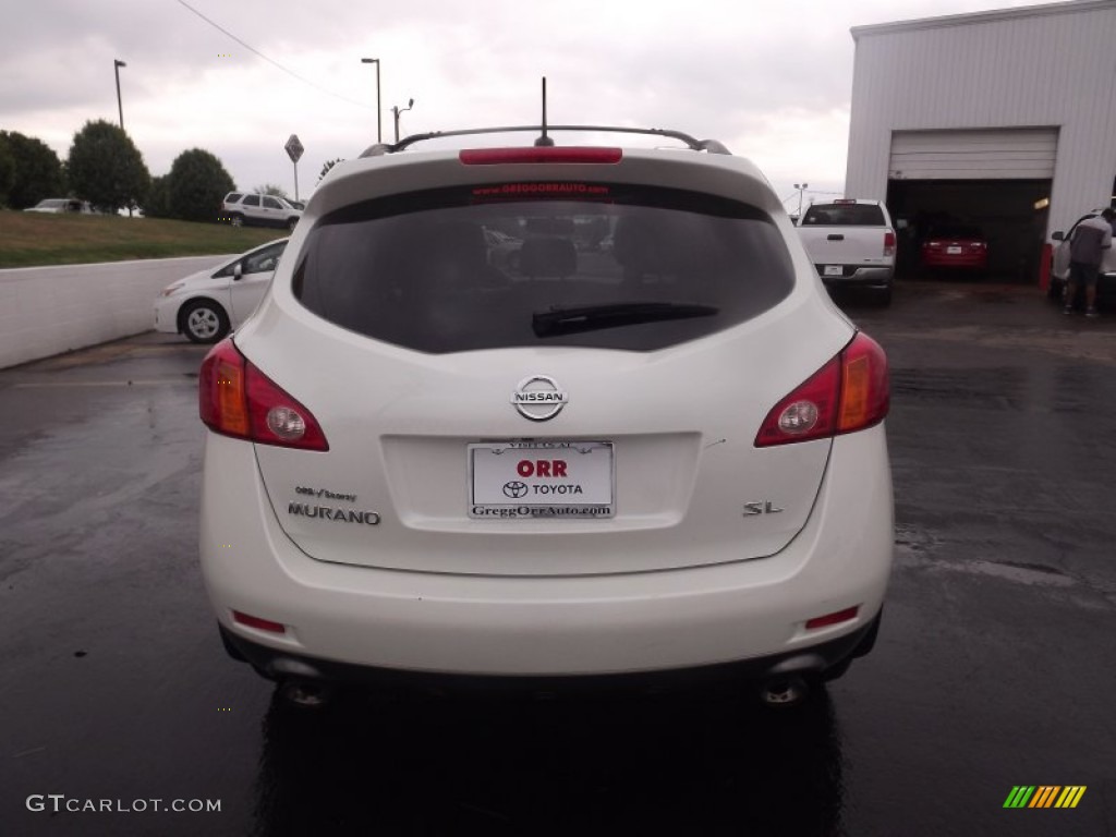 2010 Murano SL - Glacier White Pearl / Beige photo #6