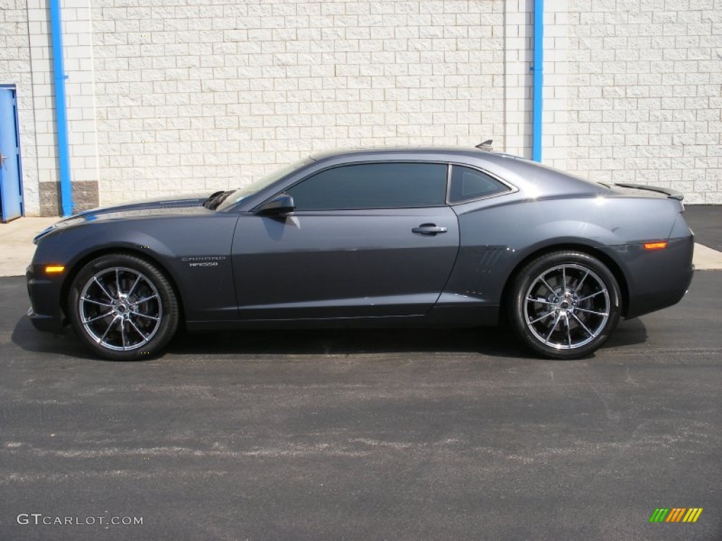2010 Camaro SS Hennessey HPE550 Supercharged Coupe - Cyber Gray Metallic / Black photo #4
