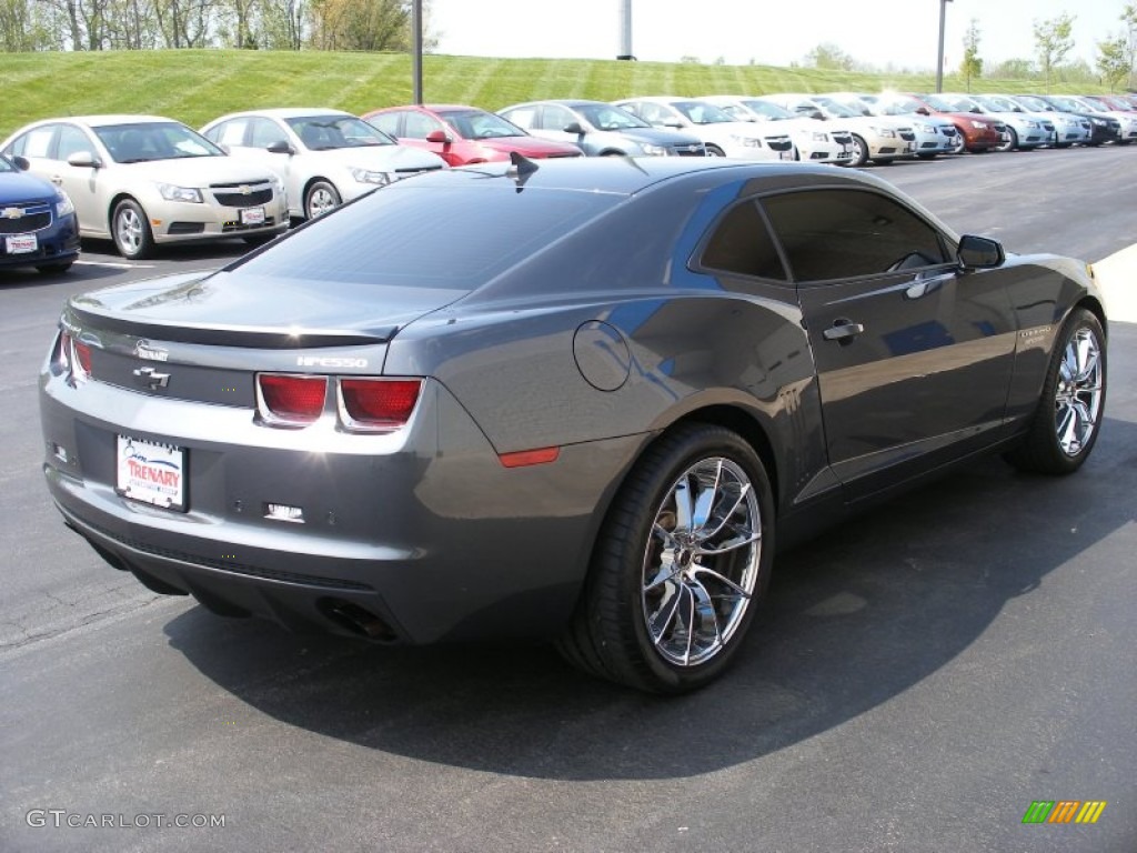 2010 Camaro SS Hennessey HPE550 Supercharged Coupe - Cyber Gray Metallic / Black photo #7