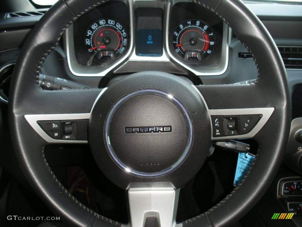 2010 Chevrolet Camaro SS Hennessey HPE550 Supercharged Coupe Black Steering Wheel Photo #63120747