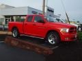 2012 Flame Red Dodge Ram 1500 Express Quad Cab 4x4  photo #3