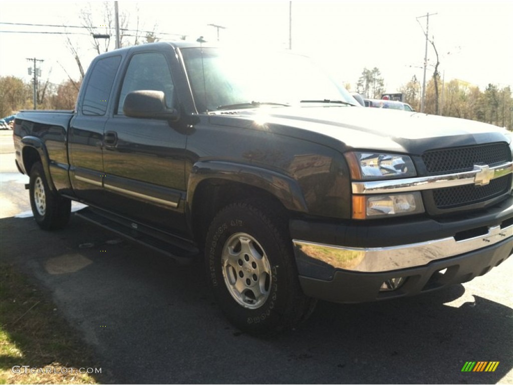 2003 Silverado 1500 LS Extended Cab 4x4 - Dark Gray Metallic / Dark Charcoal photo #4