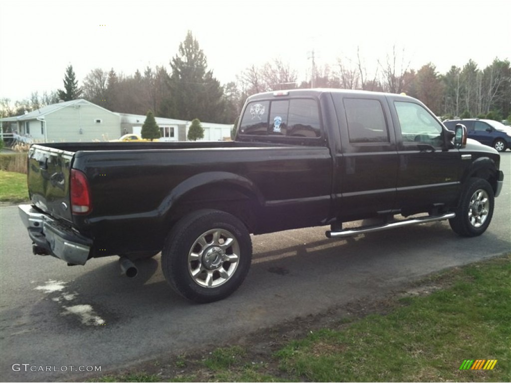 2006 F250 Super Duty Lariat Crew Cab 4x4 - Black / Medium Flint photo #6