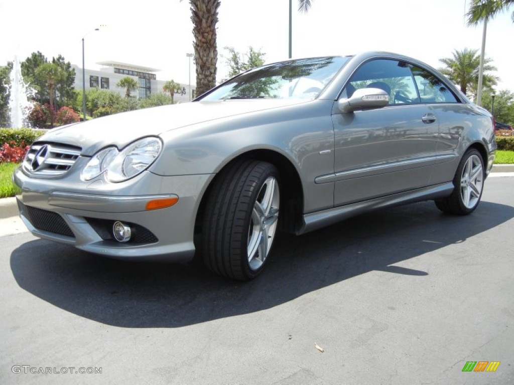 Palladium Silver Metallic 2009 Mercedes-Benz CLK 350 Grand Edition Coupe Exterior Photo #63122636