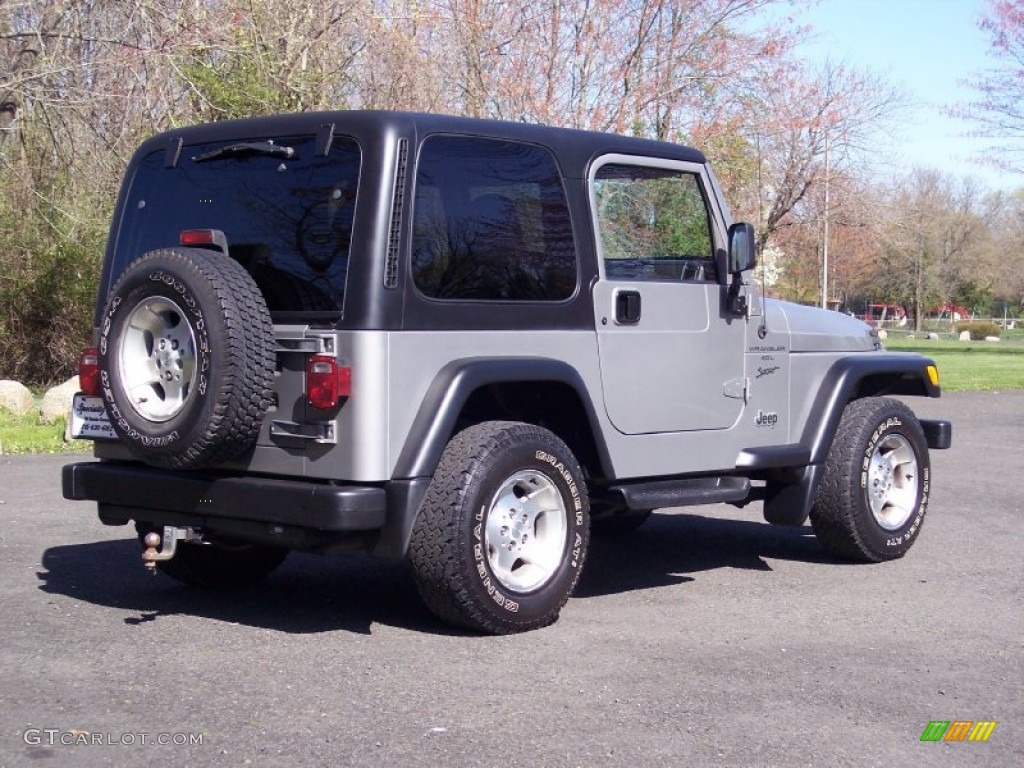 Silverstone Metallic 2000 Jeep Wrangler Sport 4x4 Exterior Photo #63123212