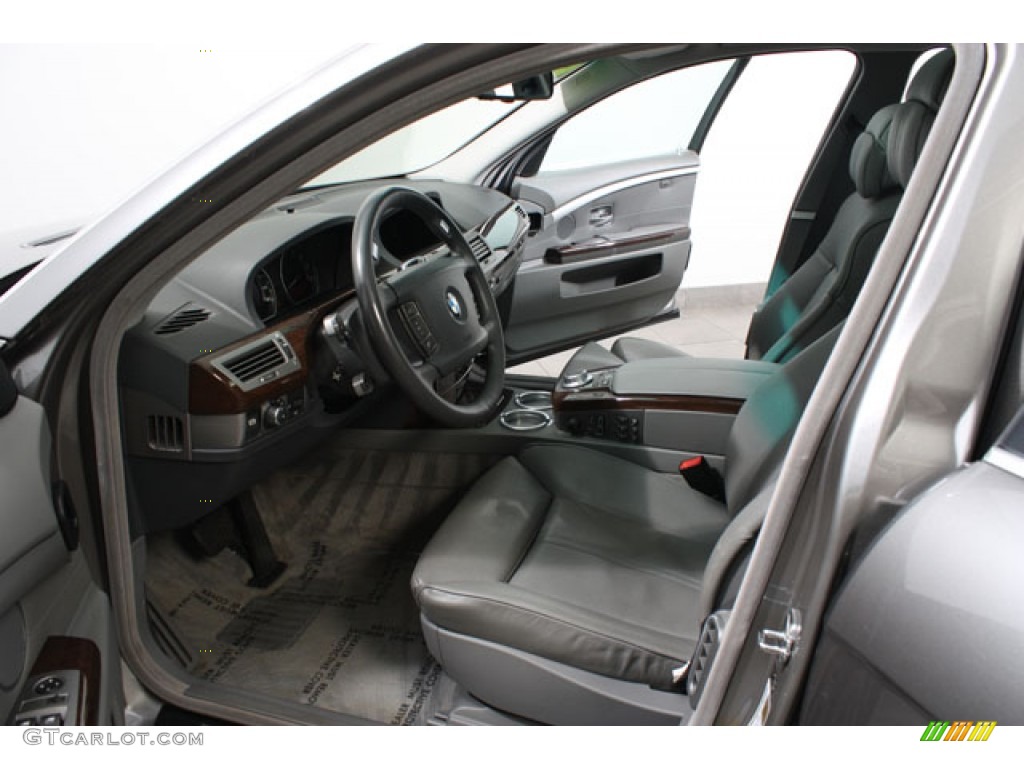 2006 7 Series 750Li Sedan - Sterling Grey Metallic / Basalt Grey/Flannel Grey photo #18