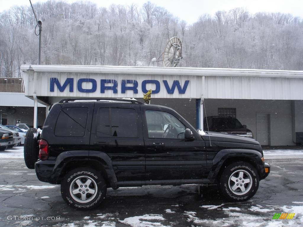 2005 Liberty Renegade 4x4 - Black Clearcoat / Medium Slate Gray photo #1