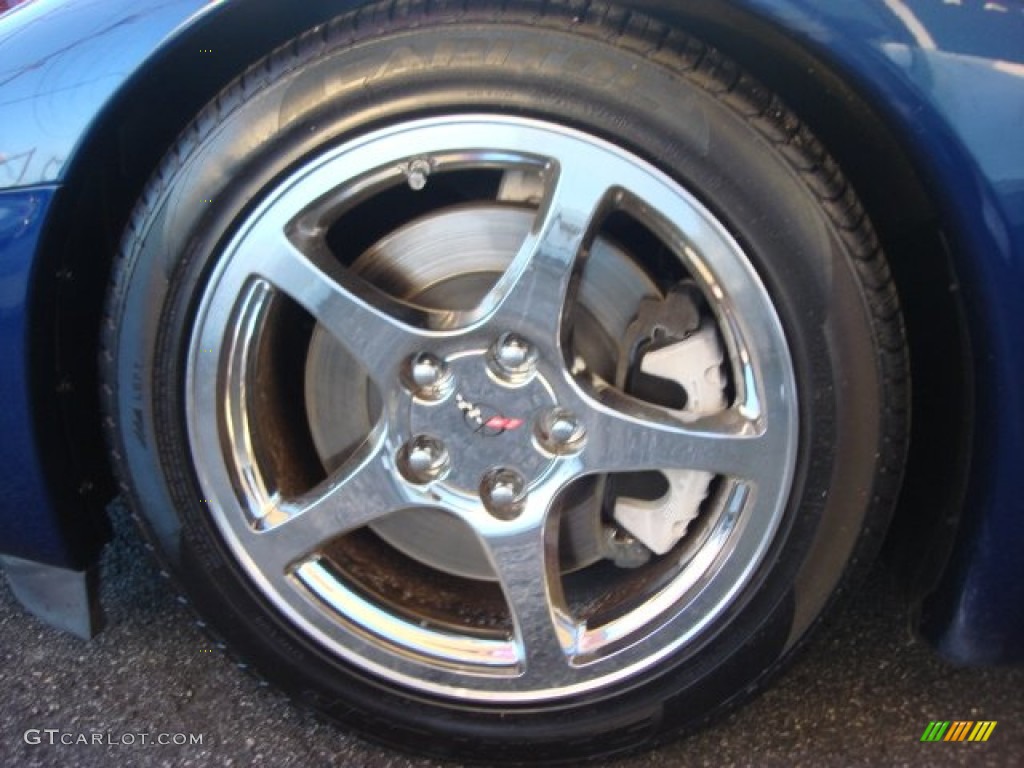 2004 Corvette Coupe - LeMans Blue Metallic / Light Oak photo #22