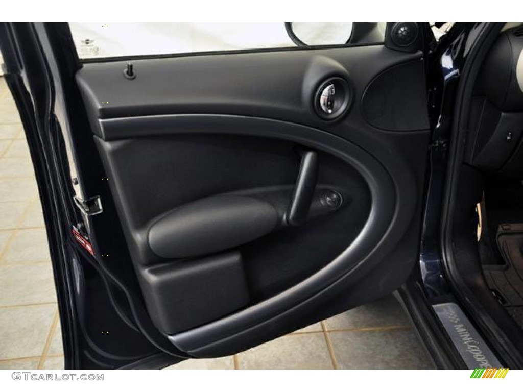 2011 Mini Cooper S Countryman All4 AWD Carbon Black Door Panel Photo #63128189