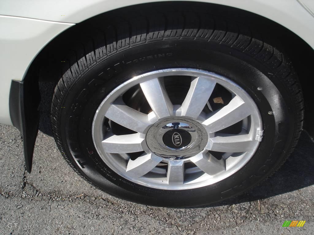 2001 Optima LX V6 - Pearl White / Gray photo #2