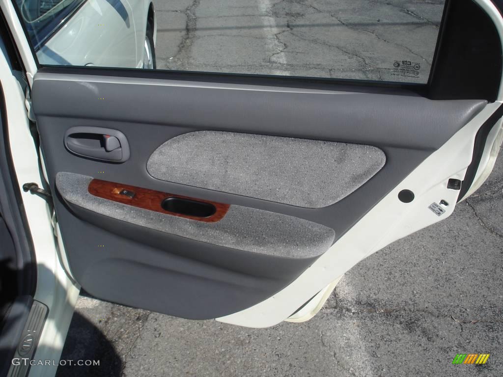 2001 Optima LX V6 - Pearl White / Gray photo #3