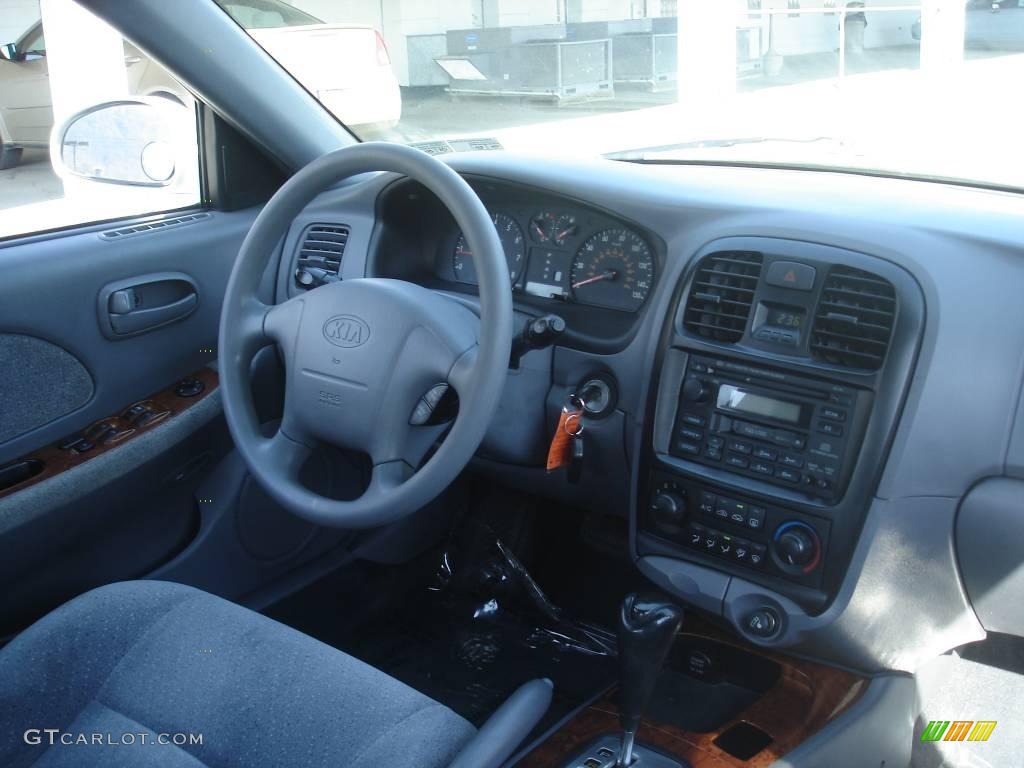 2001 Optima LX V6 - Pearl White / Gray photo #5
