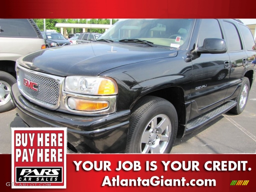 2002 Yukon Denali AWD - Onyx Black / Sandstone photo #1