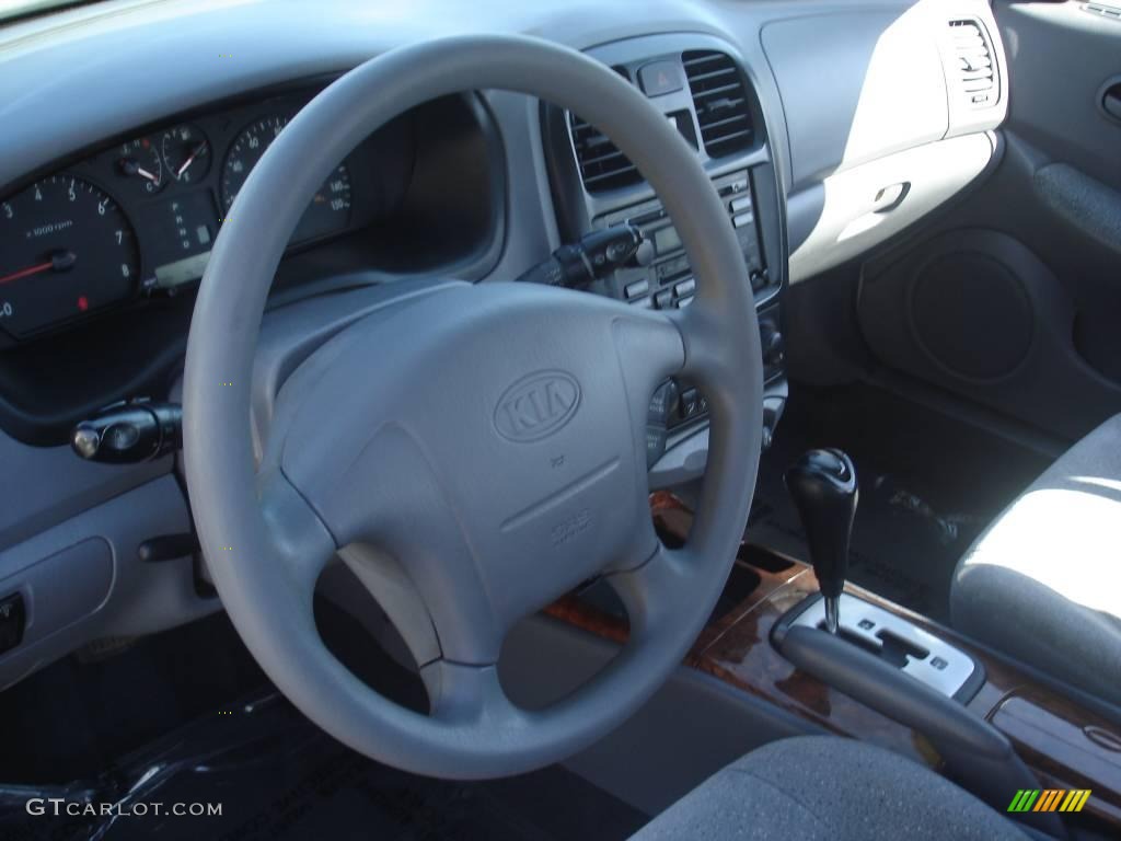 2001 Optima LX V6 - Pearl White / Gray photo #10