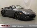 Dark Blue Metallic 2011 Porsche 911 Turbo S Cabriolet