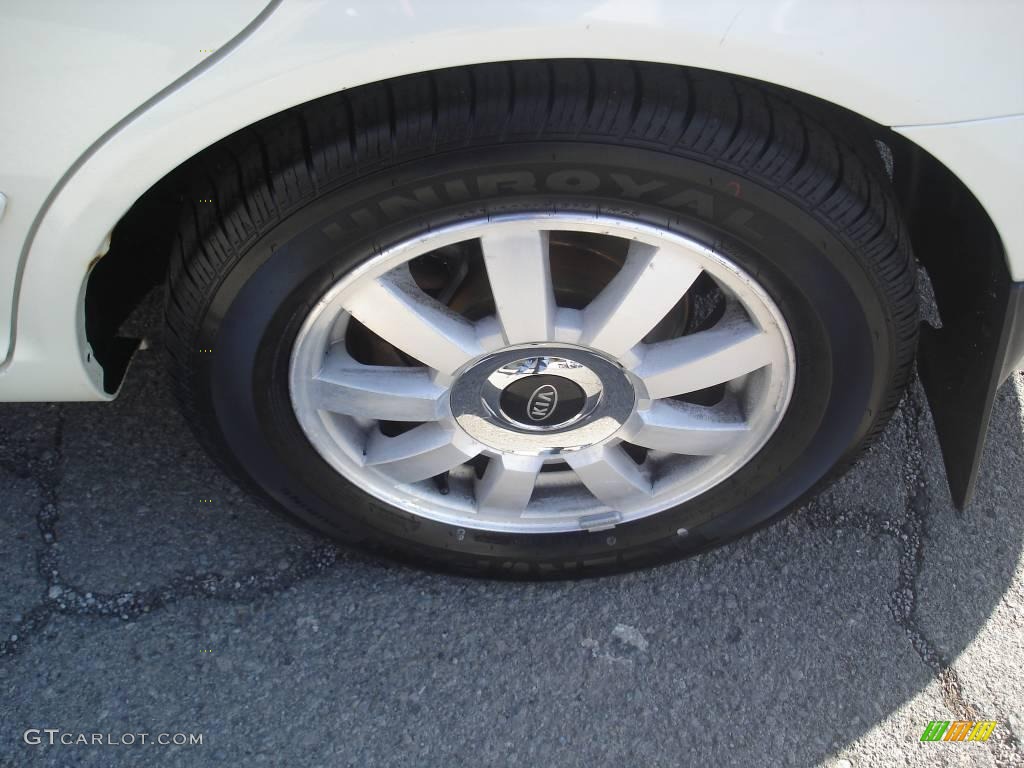 2001 Optima LX V6 - Pearl White / Gray photo #19