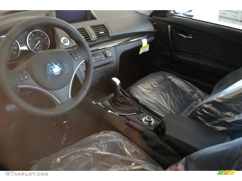 2012 1 Series 128i Coupe - Jet Black / Black photo #6