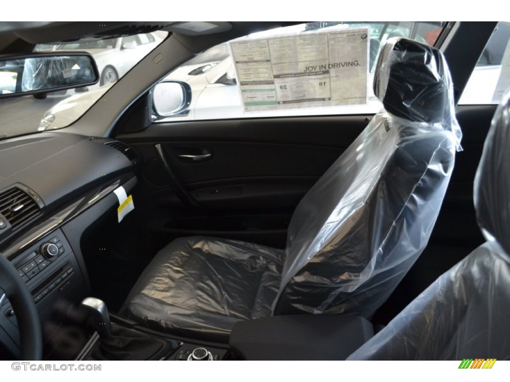 2012 1 Series 128i Coupe - Jet Black / Black photo #7