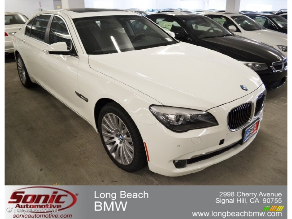 2012 7 Series 750Li Sedan - Alpine White / Black photo #1