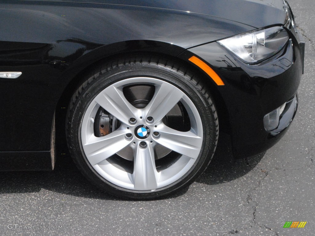 2009 3 Series 335i Coupe - Jet Black / Black photo #2