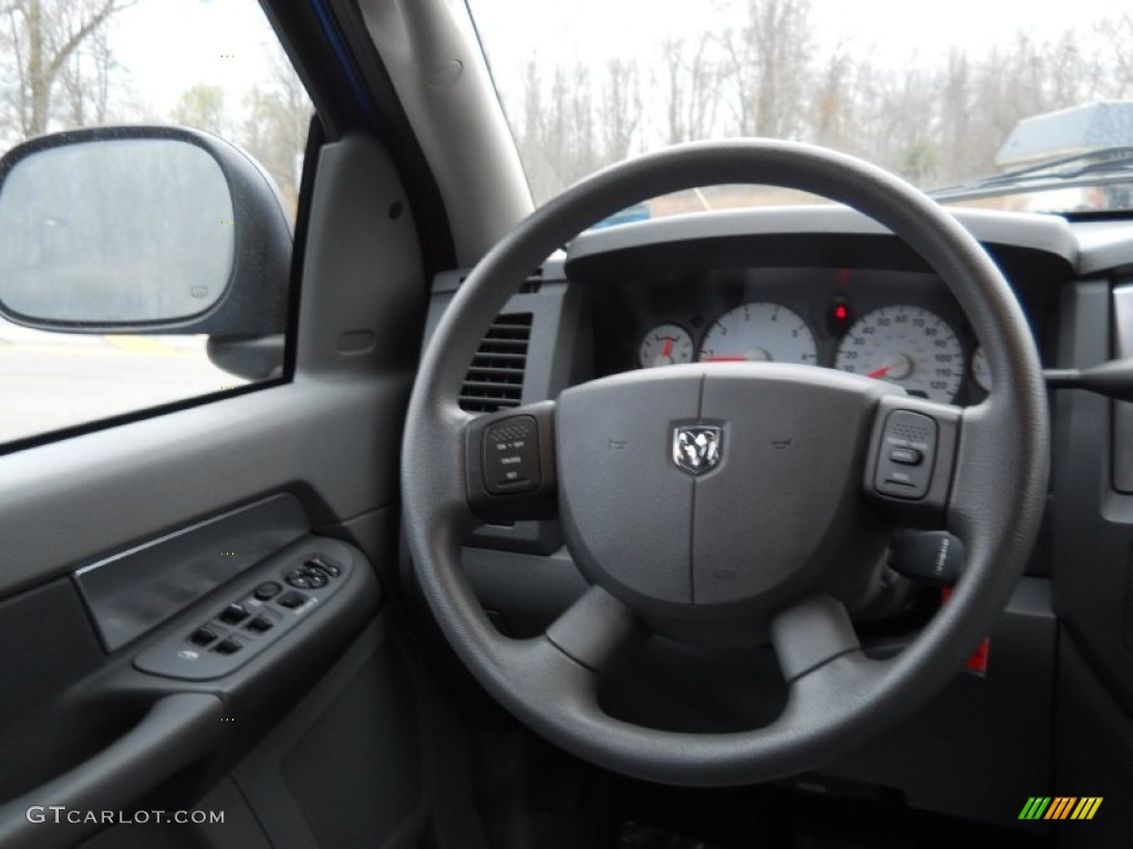 2008 Ram 1500 Big Horn Edition Quad Cab 4x4 - Electric Blue Pearl / Medium Slate Gray photo #4