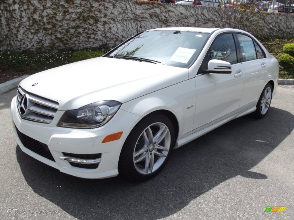 Arctic White 2012 Mercedes-Benz C 250 Sport Exterior Photo #63133847