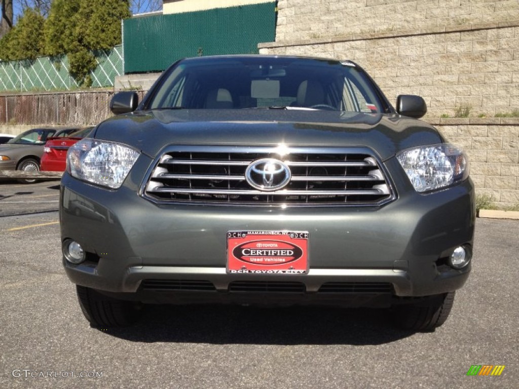 2009 Highlander Sport 4WD - Cypress Green Pearl / Sand Beige photo #4