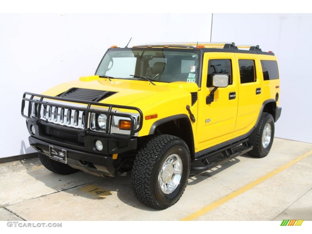 Yellow 2003 Hummer H2 SUV Exterior Photo #63134989