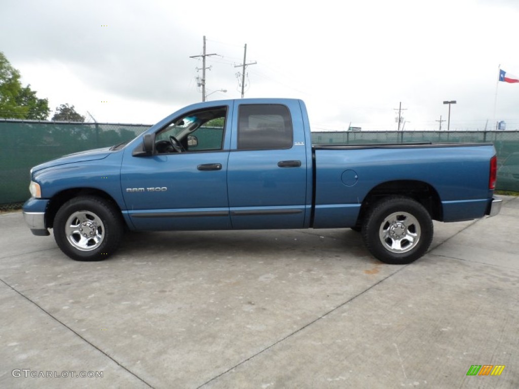 2002 Ram 1500 SLT Quad Cab - Atlantic Blue Pearl / Dark Slate Gray photo #6