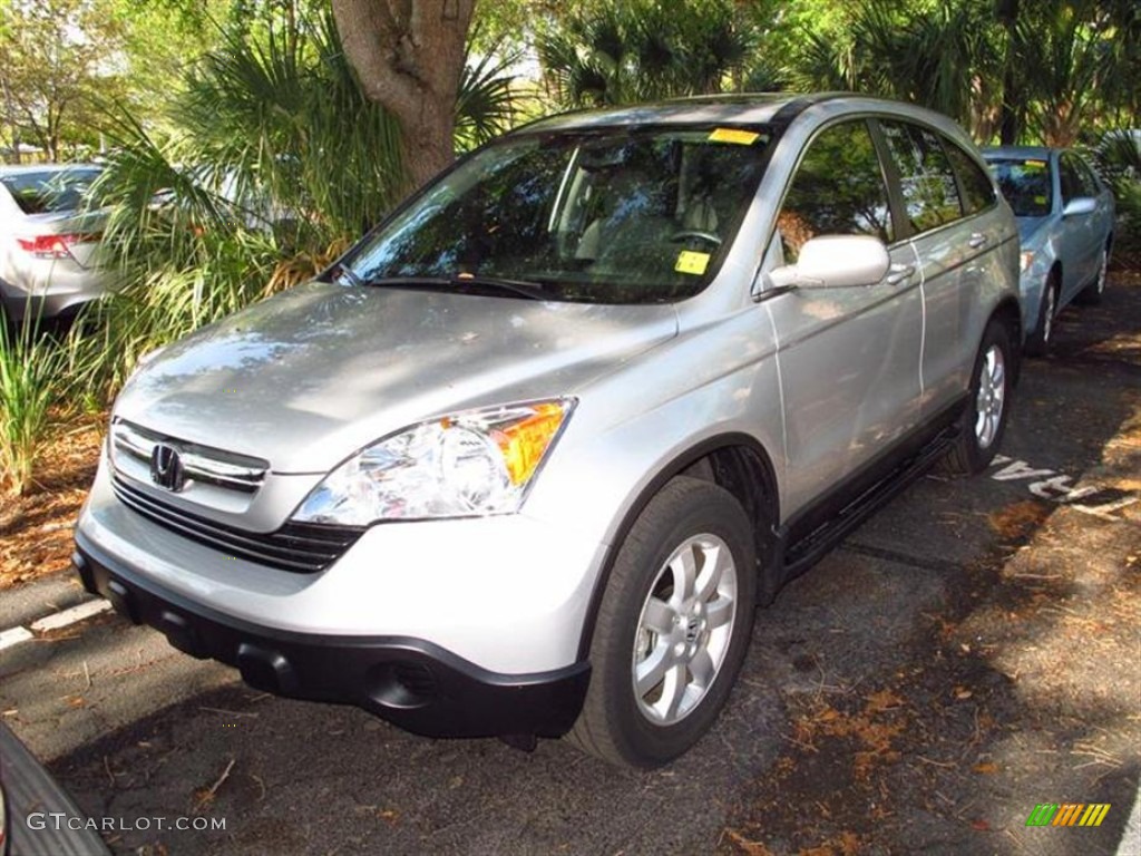 2009 CR-V EX-L - Alabaster Silver Metallic / Gray photo #4