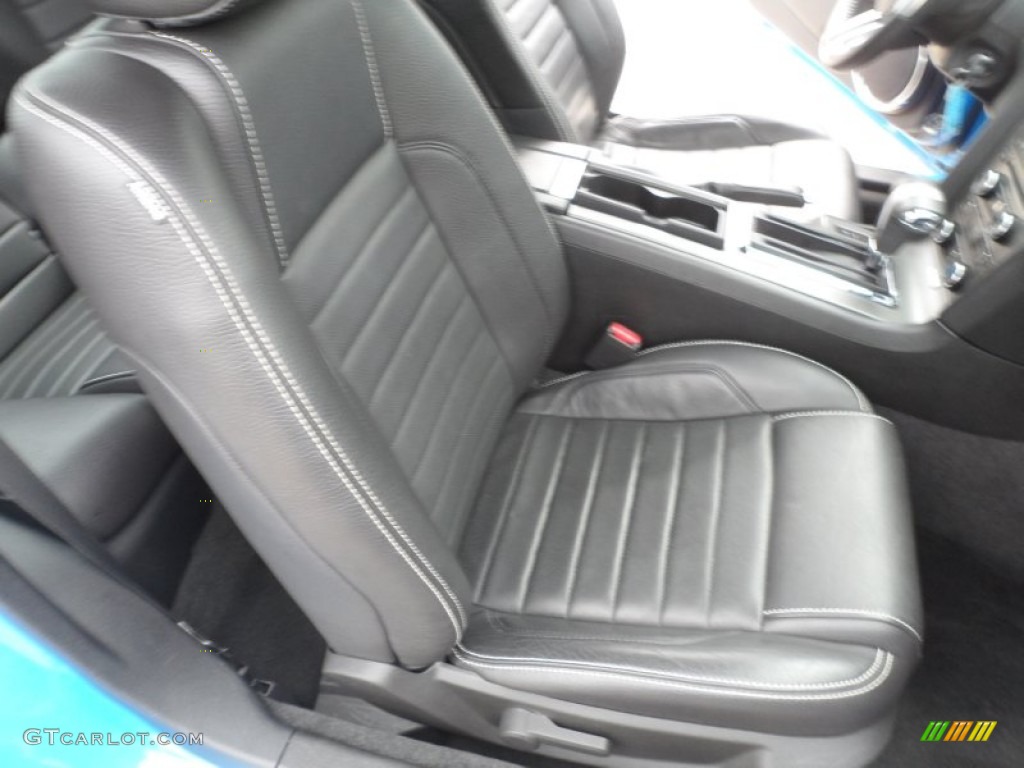 2011 Mustang V6 Premium Coupe - Grabber Blue / Charcoal Black photo #23