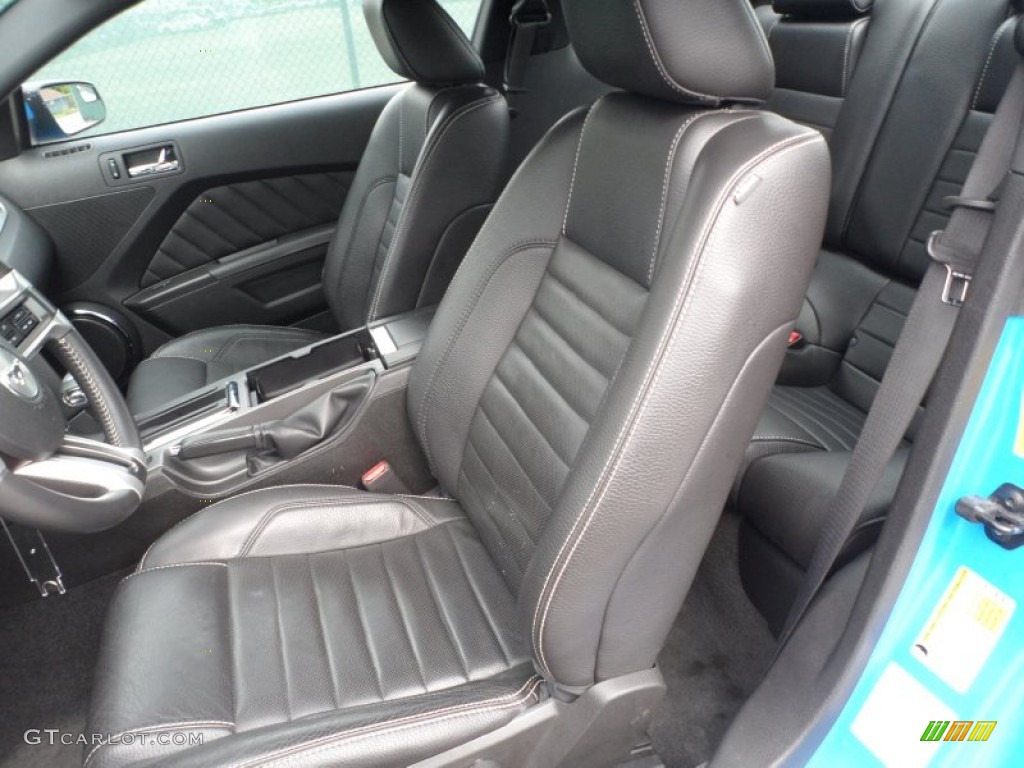 2011 Mustang V6 Premium Coupe - Grabber Blue / Charcoal Black photo #27