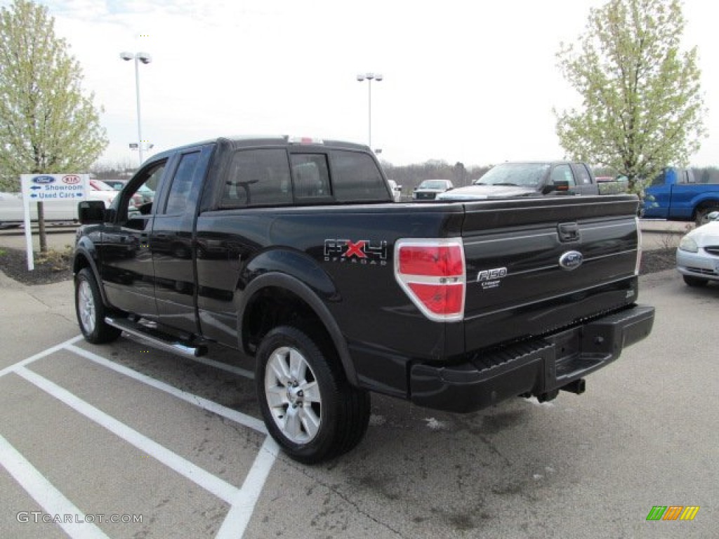 2010 F150 FX4 SuperCab 4x4 - Tuxedo Black / Black photo #8