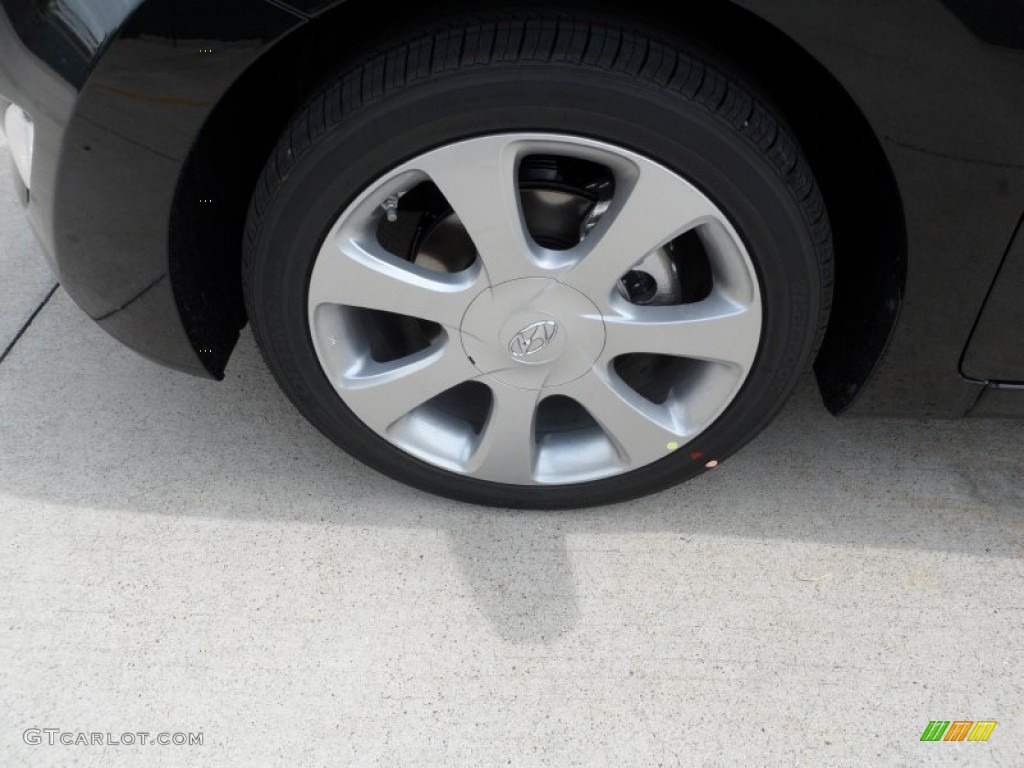 2012 Elantra Limited - Black Noir Pearl / Black photo #11