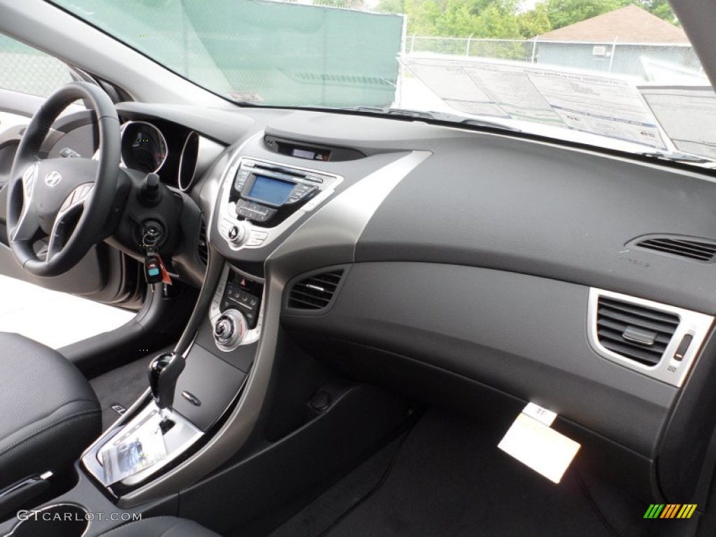 2012 Elantra Limited - Black Noir Pearl / Black photo #19