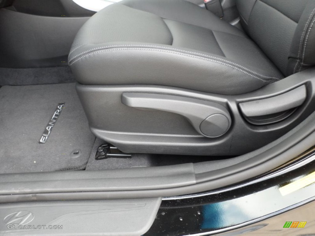 2012 Elantra Limited - Black Noir Pearl / Black photo #25