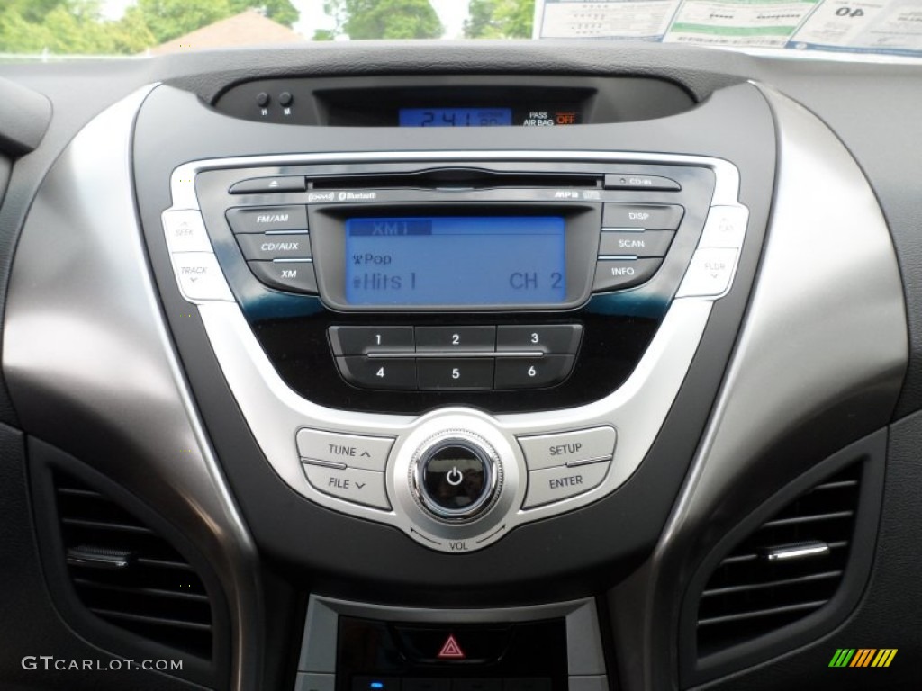 2012 Elantra Limited - Black Noir Pearl / Black photo #29
