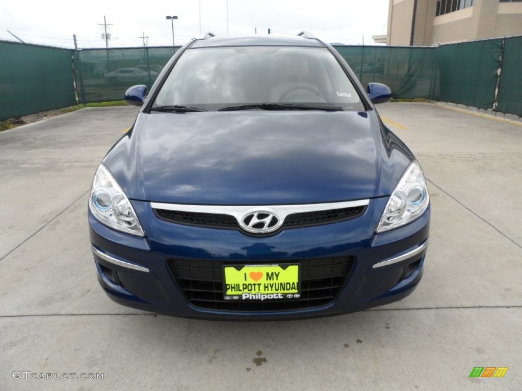 2012 Elantra GLS Touring - Atlantic Blue / Beige photo #23