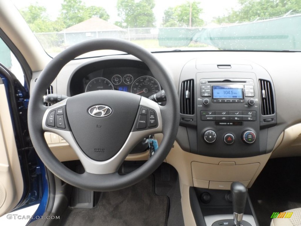 2012 Elantra GLS Touring - Atlantic Blue / Beige photo #42