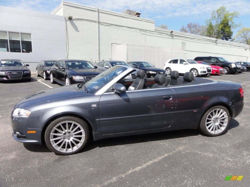 Quartz Grey Metallic 2009 Audi A4 3.2 quattro Cabriolet Exterior Photo #63143547