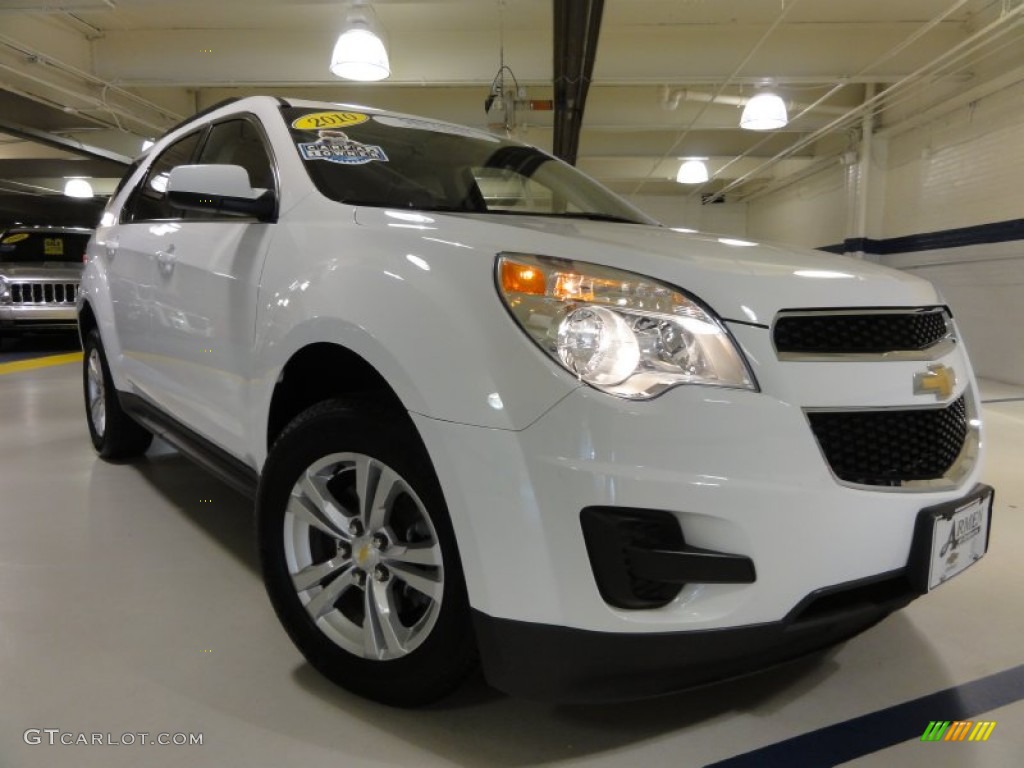 2010 Equinox LT AWD - Summit White / Jet Black/Light Titanium photo #1