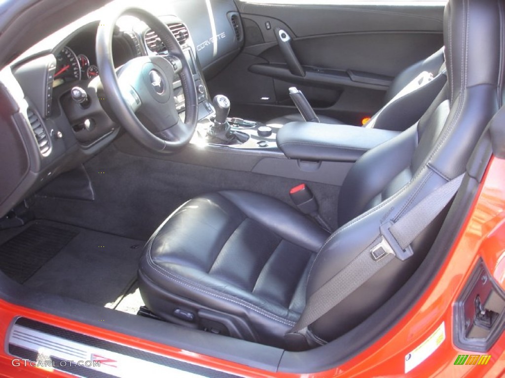 Ebony Black Interior 2011 Chevrolet Corvette Z06 Photo #63144667