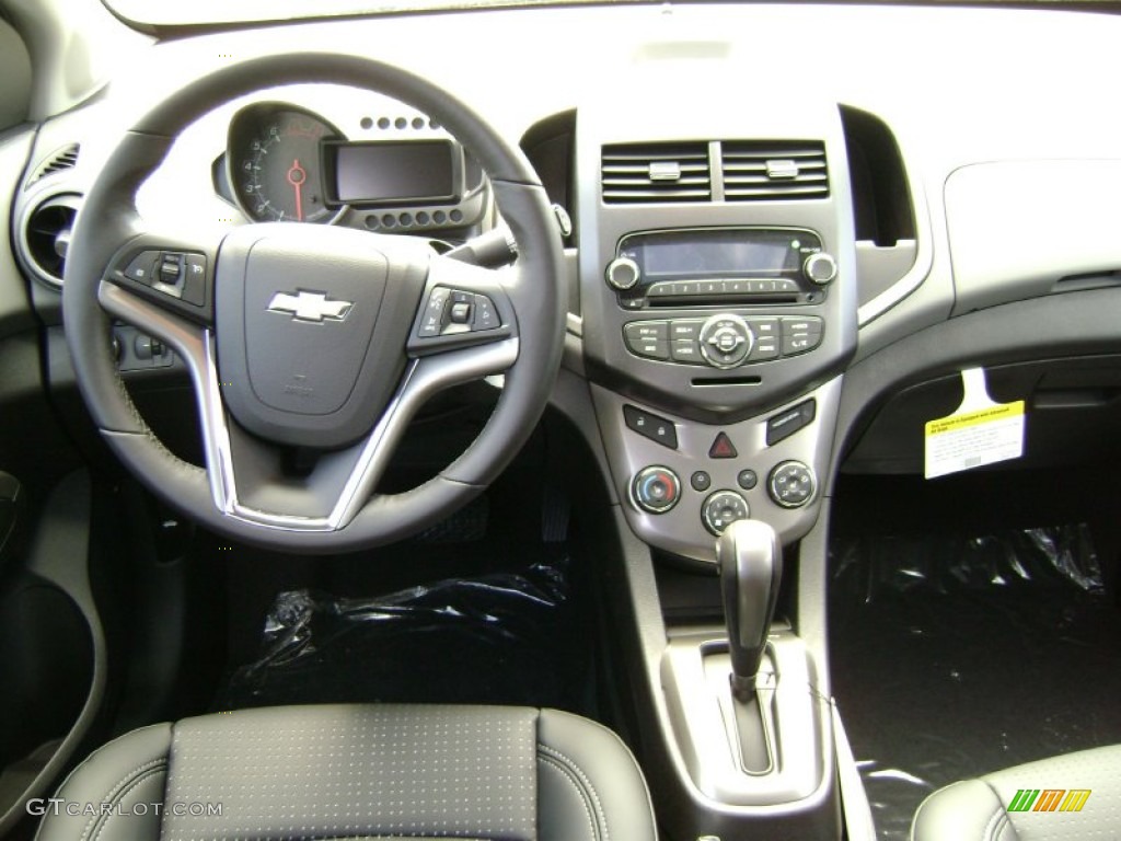 2012 Chevrolet Sonic LTZ Hatch Jet Black/Dark Titanium Dashboard Photo #63145930