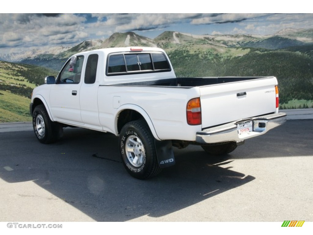 1999 Tacoma Limited Extended Cab 4x4 - Natural White / Blue photo #2