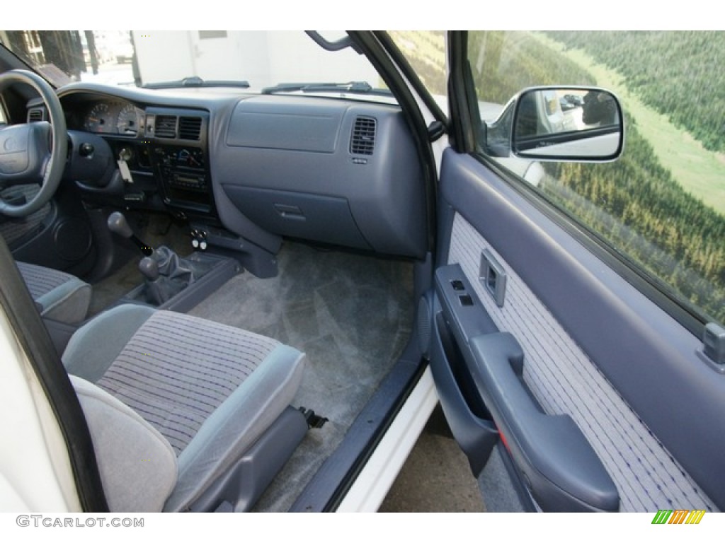 1999 Tacoma Limited Extended Cab 4x4 - Natural White / Blue photo #9