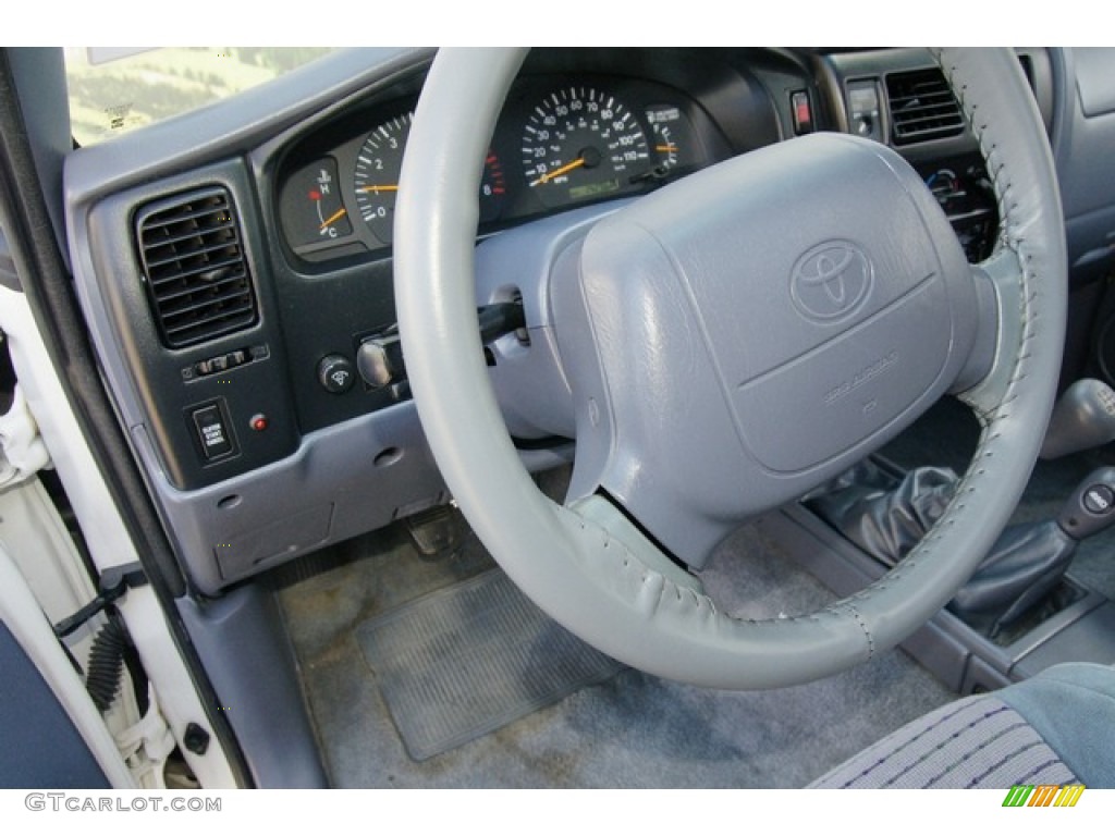 1999 Tacoma Limited Extended Cab 4x4 - Natural White / Blue photo #16