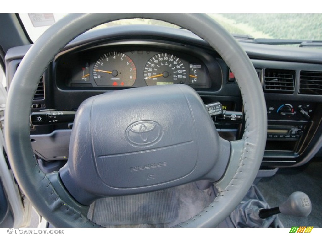 1999 Tacoma Limited Extended Cab 4x4 - Natural White / Blue photo #17